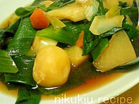 簡単おいしい！ねぎ・じゃがいも・大根の煮物